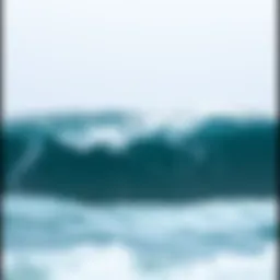 Fierce ocean waves during a storm