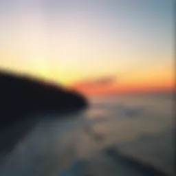 Stunning coastal view of Zicatela Beach at sunrise